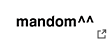 mandom